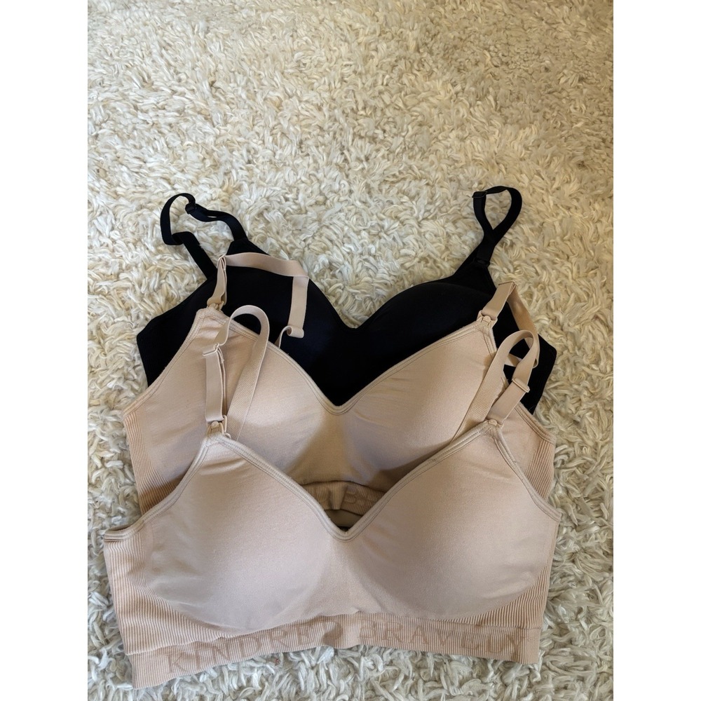Kindred Bravely Pumping Nursing Bra Bundle of 3 Large Maternity Postpartum
